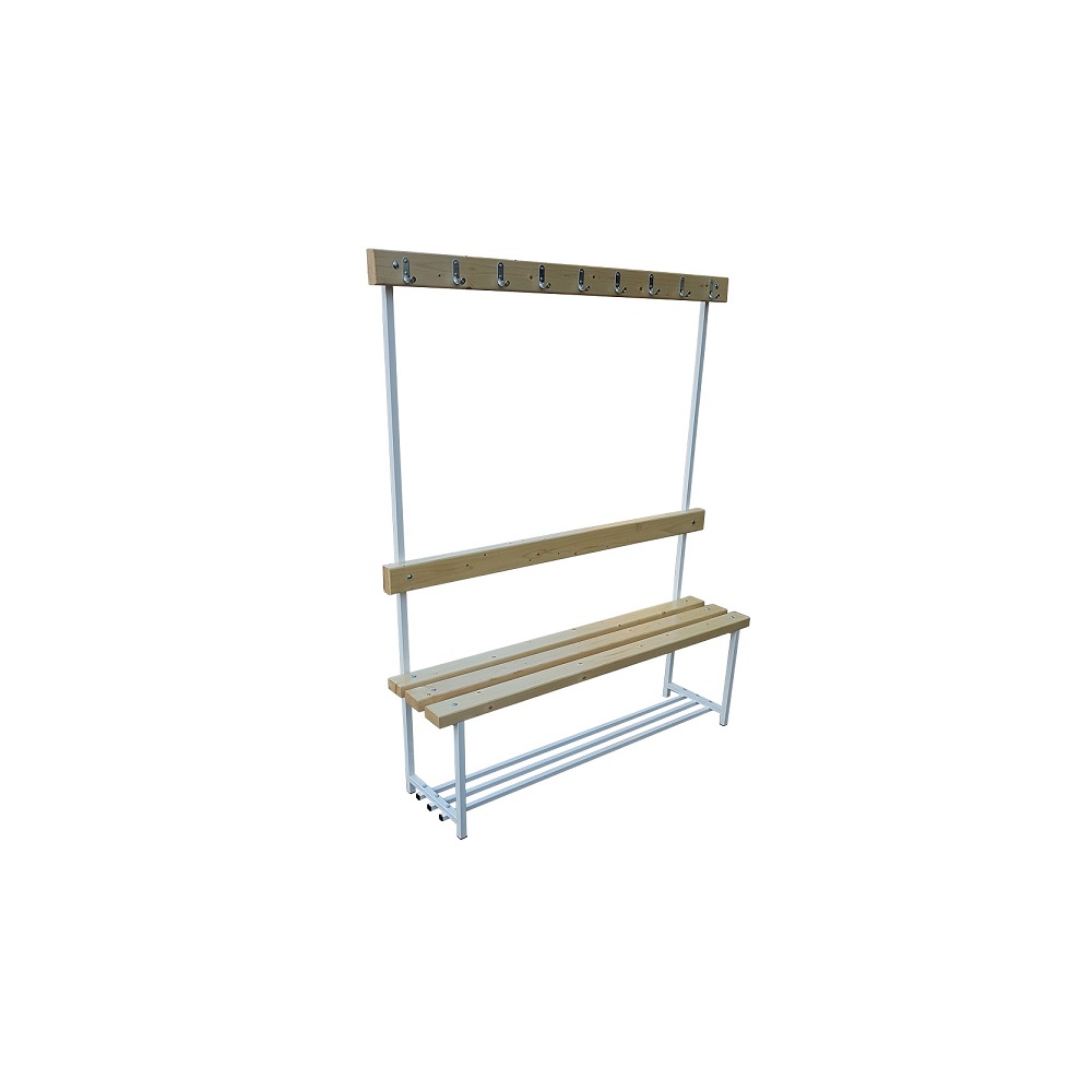 Скамья для раздевалок с вешалкой односторонняя 2 м