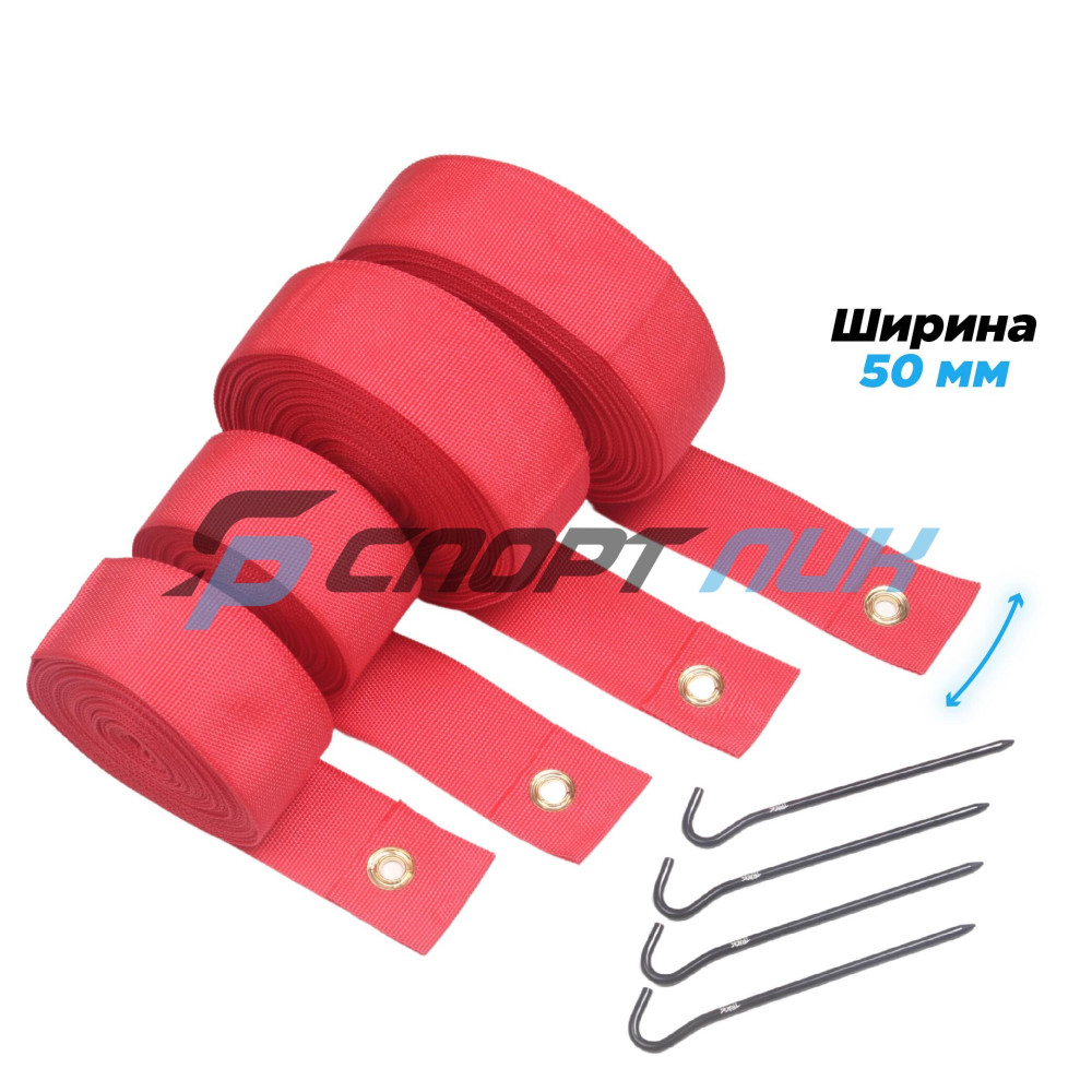 Разметка площадки для пляжного волейбола с колышками 16м на 8м